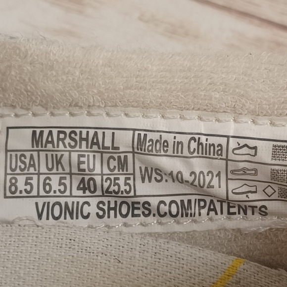 Vionic Beach Marshall Orthotic Insole Blue Canvas Women's Size 8.5 or 8 1/2 - Picture 11 of 12